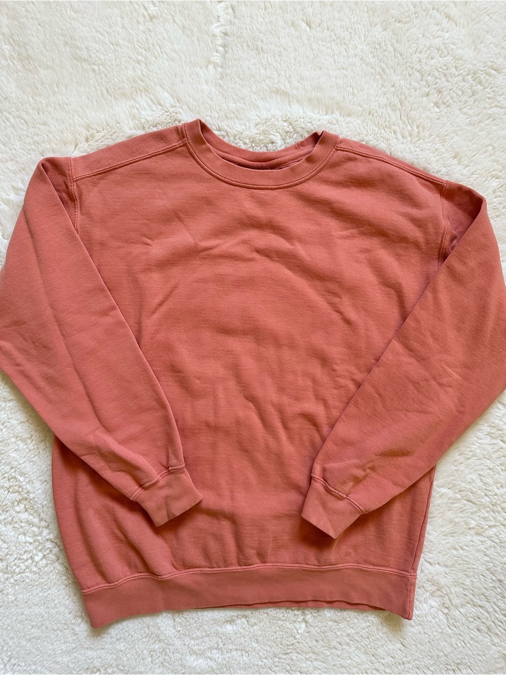 Comfort Colors Crewneck Cotton Sweatshirt Terracotta Medium Like New